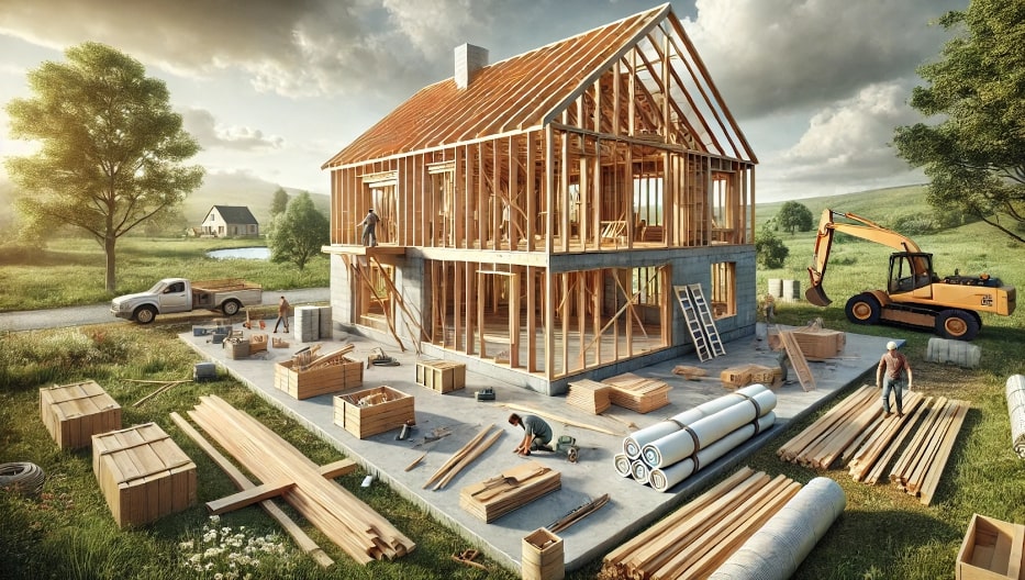 Budowa domu szkieletowego systemem gospodarczym